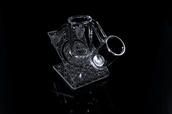 DCS Acrylic Double Stand for 25mm Quartz Bangers with 10mm and 14mm Joints